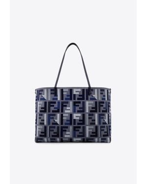 Fendi Monogram Tote Bag - Blue
