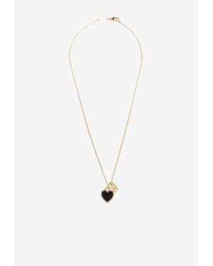 Dolce & Gabbana Heart Pendant Necklace - White