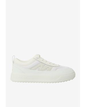 Moncler Altive Nubuck And Nylon Low-Top Sneakers - White