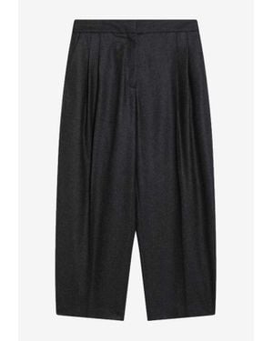 Alaïa Flannel Tailored Pants - Black