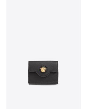 Versace La Medusa Leather Wallet - White
