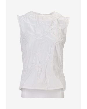 Niccolò Pasqualetti Carta Sleeveless Tank Top - White