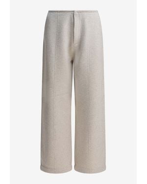 UMARMUNG Straight-Leg Tailored Pants - White