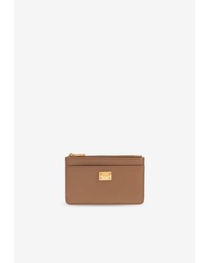 Dolce & Gabbana Boulanger Calfskin Cardholder - White