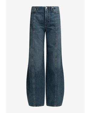 Sportmax Dora Wide-Leg Jeans - Blue
