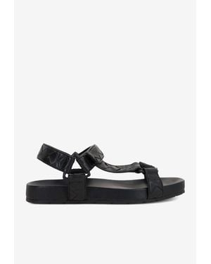 Bottega Veneta Trip Leather Slides - White