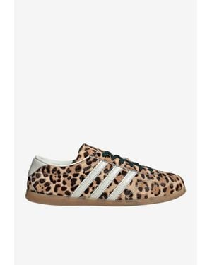 adidas Gazelle Lo Pro Leopard Print Sneakers - White