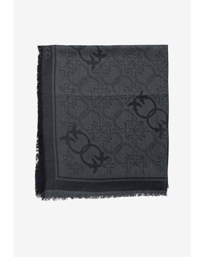 Pinko All-Over Logo Scarf - Black
