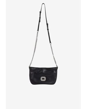 Roger Vivier Micro Pilgrim Nappa Leather Bag - White