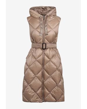 Max Mara Tregil Sleeveless Down Jacket - Brown