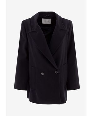 IVY & OAK Jenna Double-Breasted Blazer - Blue