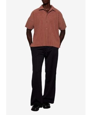 JW Anderson Straight-Leg Pintuck Track Pants - Red