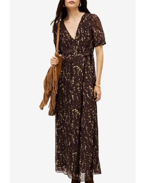 Ba&sh Kriss Printed Maxi Dress - Brown