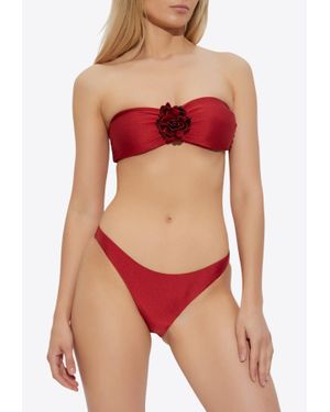 Zimmermann Cascadian Flower Bikini Top - Red