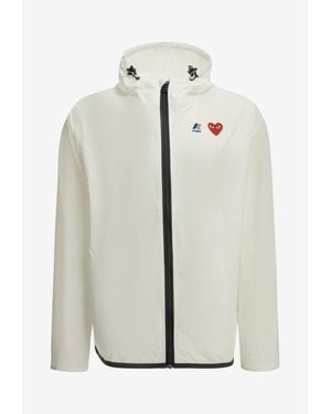 COMME DES GARÇONS PLAY X K-Way Raincoat - White