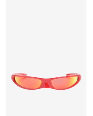 Balenciaga Blade Rectangular Sunglasses - Pink