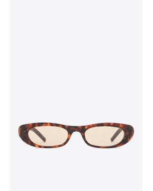Saint Laurent Sl 557 Cat-Eye Sunglasses - White