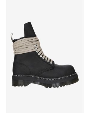 Rick Owens X Dr. Martens Quad Sole Lace-Up Boots - Black