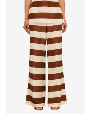 Cult Gaia Kaliluna Silk Striped Pants - Multicolor