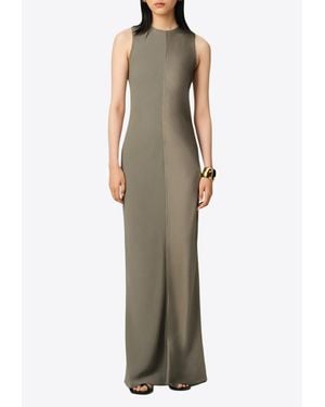 Ami Paris Sleeveless Maxi Dress - Grey