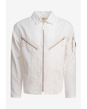 C.P. Company Essential Zip-Up Jacket - White