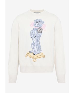 Dior Knitted Bobby Jumper In Cashmere - White