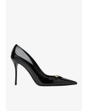 Dolce & Gabbana Cardinal 90 Patent Leather Pumps - Black