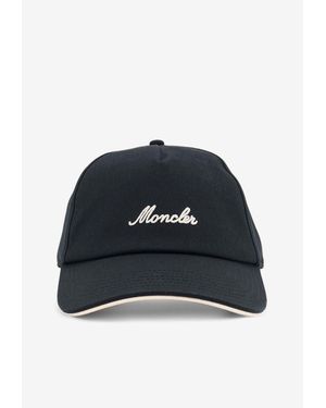 Moncler Signature Logo Baseball Cap - Blue