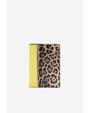 Dolce & Gabbana Dauphine Leather Passport Holder - White