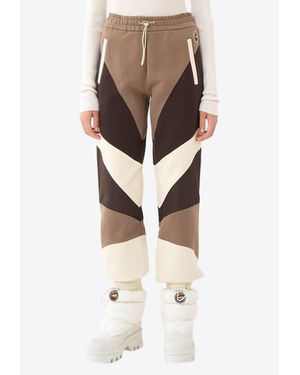 Chloé Colorblocked Cotton Sweatpants - Multicolour