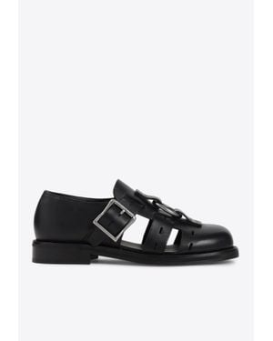 Martine Rose Multi-Strap Slippers - Black