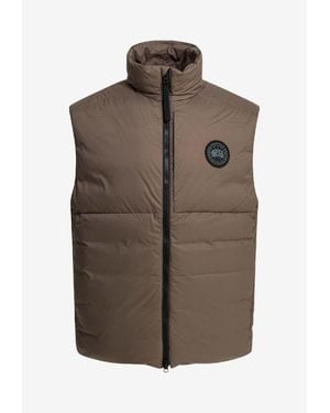 Canada Goose Lodge Label Padded Vest - Brown