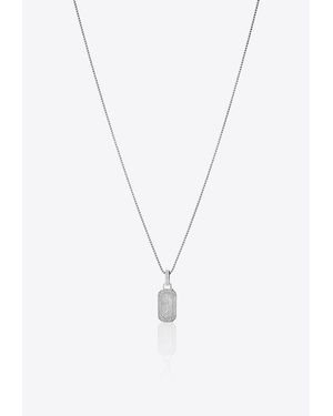 Eera Small Tokyo Diamond Pave Necklace - White