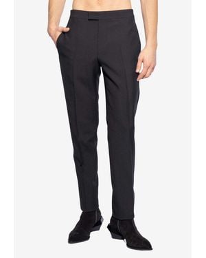 Versace Pleat-Front Tailored Pants - Blue