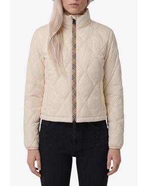 Burberry Bramford Quilted Jacket - Natural