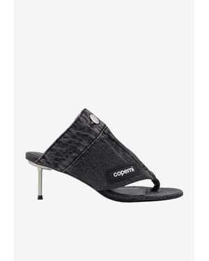 Coperni 70 Denim Thong Sandals - Grey