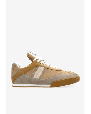 Chloé Kick Low-Top Suede Sneakers - White