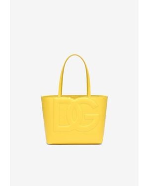 Dolce & Gabbana Dg Logo Small Shopping Bag - Yellow