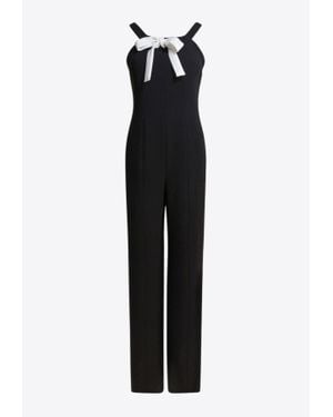 Max Mara Estro Jumpsuit With Interchangeable Ribbon - Black