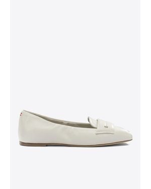 Halmanera Leather Ballet Flats - White
