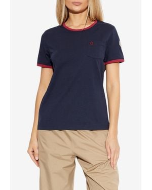 Moncler Logo Crewneck T-Shirt - Blue