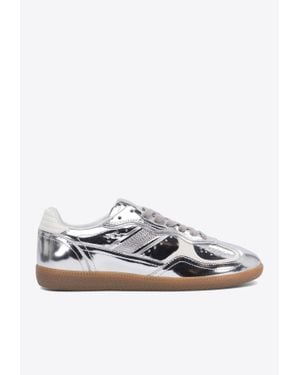 Alohas Tb.490 Rife Metallic Leather Trainers - White
