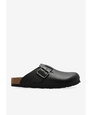 Birkenstock Boston Wire Buckle Slides - Black