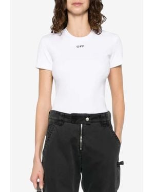 Off-White c/o Virgil Abloh Off Stamped T-Shirt - White