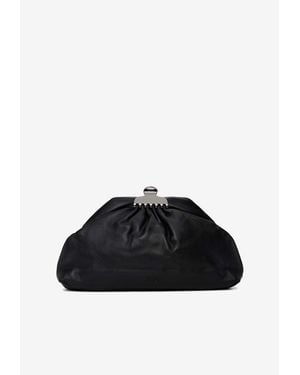 Marc Jacobs Medium Glam Leather Clutch - Black