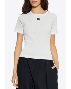 送料関税込 ◆TORY BURCH◆RIBBED COTTON T-SHIRT Tory Burch Rib T-Shirt – Cettire