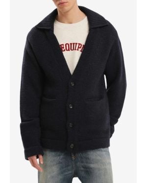 1989 STUDIO V-Neck Wool Cardigan - Black