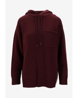 Max Mara Liana Drawstring Hooded Sweatshirt - Purple
