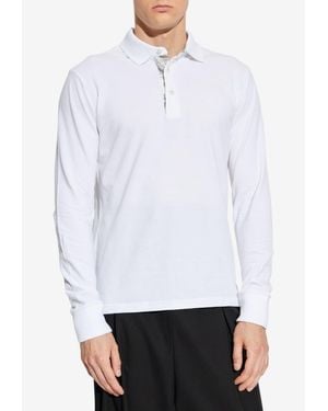 Etro Long-Sleeved Polo T-Shirt - White