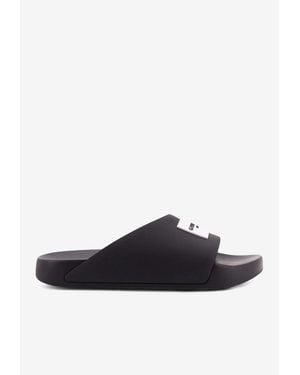 Givenchy Logo Rubber Slides - White